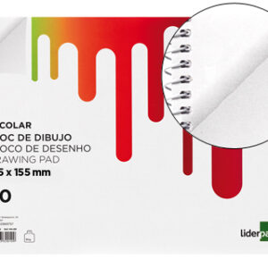 Bloco Desenho 20Fls. 90Grs Tamanho 155X215 mm