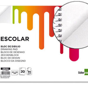 Bloco Desenho 20Fls. 90Grs Tamanho 230X325 mm