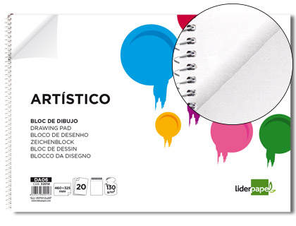 Bloco Desenho Verona Espiral 20F Branco 460X325mm