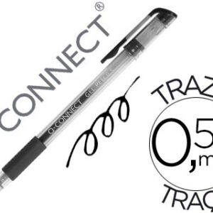 Caneta Q-Connect Tinta Gel Preto 0,7mm.