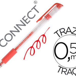 Caneta Q-Connect Tinta Gel Vermelho 0,7mm.