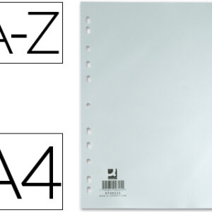 Separadores Alfabeticos Q-Connect A_Z de Plastico, A4