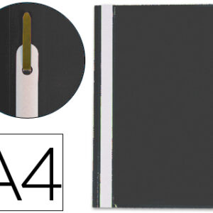 Pasta Dossier Fastener em Plastico Din A4 Preto - Q-Connect
