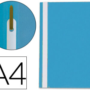 Pasta Dossier Q-Connect Fastener em Plastico Din A4 Azul