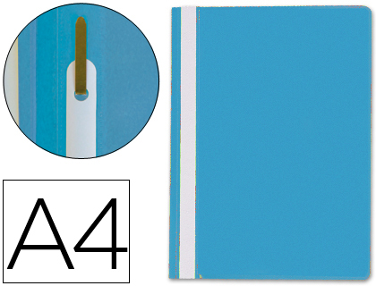 Pasta Dossier Q-Connect Fastener em Plastico Din A4 Azul