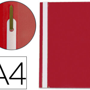 Pasta Dossier Q-Connect Fastener em Plastico Din A4 Vermelho