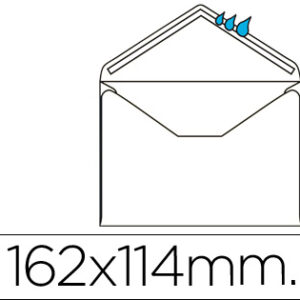 Pack 500x Envelope Mínimo Normalizado Branco 114x162mm Engomado