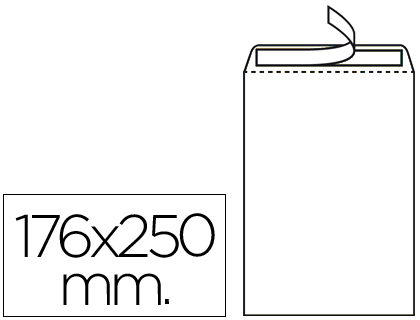 Envelope Bolsa B5 176 X 250 mm Branco Embalagem 500 Unidades