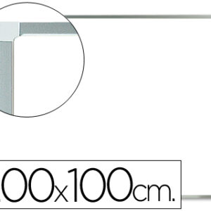 Quadro Branco Q-Connect Melamina Magnetico Caixilho Alum?nio 200 x 100 cm