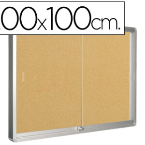 Vitrina Q-Connect de Anuncios Moldura de Alumínio 200X100 cm