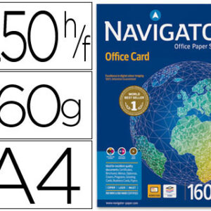 Papel Fotocopia Navigator Din A4, (250 Folhas), 160 Gr