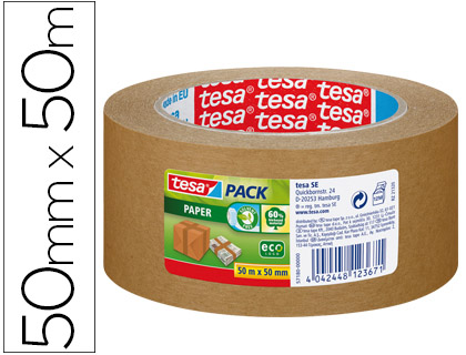 Fita Adesiva Tesa Tipo Kraft 50 Mt X 5 cm