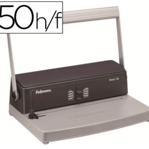 Encadernadora Fellowes p/ Espiral Metalica Esp50 Perfura 20 Folhas A4 Encaderna Até 330 Folhas