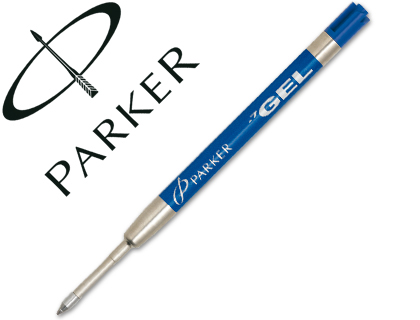 Recarga Esferografica Gel Parker Azul