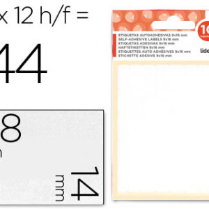 Etiquetas Adesivas 10 + 2 Folhas, 14X48 mm, 120 Etiquetas