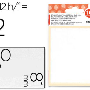 Etiquetas Adesivas 10 + 2 Folhas, 81X110 mm, 12 Etiquetas