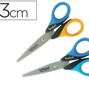 Tesoura Maped Sensoft c/ Aneis Flexiveis, 130 mm.