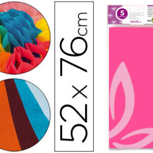 Papel Seda 52 X 76 cm. 18 Gr/M2. Rosa