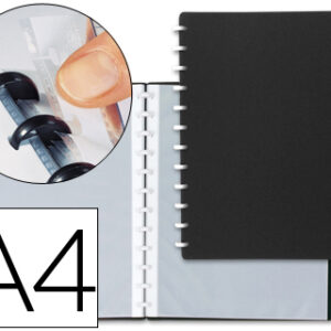 Capa Catalogo c/ Aneis Plasticos Preto