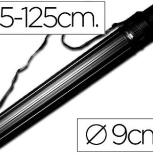 Tubo Porta Desenhos Extensivel 125 cm Preto