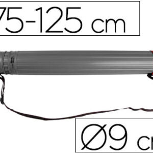 Tubo Porta Desenhos Extensivel 125cm (Cinzento)