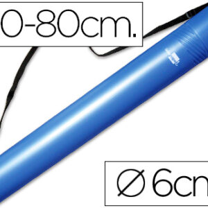Tubo Porta Desenhos Extensivel 80 cm Azul