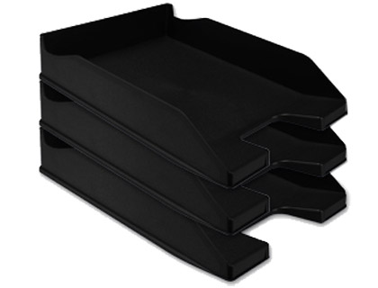 Tabuleiro de Secretaria Q-Connect Plastico Preto Opaco