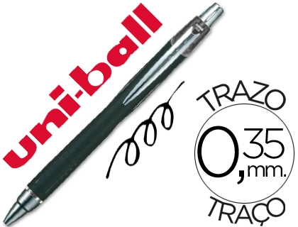 Caneta Uni-Ball Jetstram Sxn-210 Retratil Cor Preto