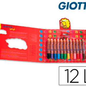 L?pis de Cores Giotto Bebe 12 Cores