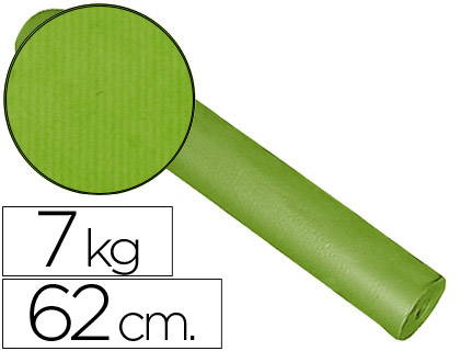 Papel Fantasia Impresma Kraft Liso Pistache 62 cm - 7 Kg