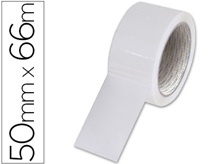 Fita Adesiva Q-Connect Branca 66 Mt X 5 cm.