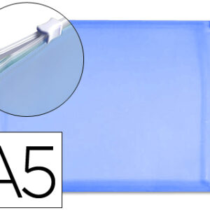 Bolsa Dossier c/ Fecho Eclair Din A5 Azul