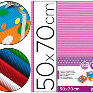 Cartão Ondulado 320Gr. 50X70 cm - Rosa