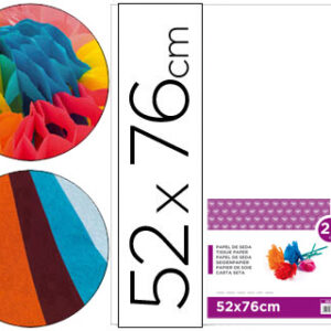 Papel Seda 52 X 76cm 18 Gr Branco (25 Folhas)