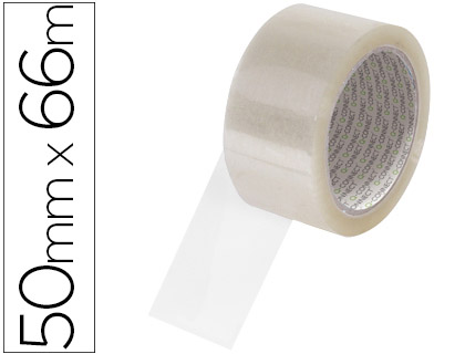 Fita Adesiva Q-Connect Polipropileno Transparente 66 Mt X 50mm P/Embal