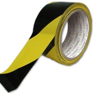 Fita de Seguran?a Amarela/Preta (200mts x 50mm) - COMPACTFIX