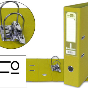 Pasta de Arquivo de Alavanca Folio Forrado PVC c/ Rado Lombada 75mm Amarelo