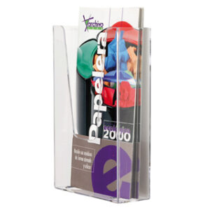 Expositor Mural Archivo 2000 Metacrilato 1/3 A4 Transparente 110X45X180 mm Um Compartimento