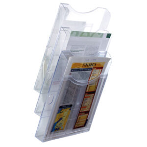 Expositor Mural Archivo c/ 3 Estantes p/ A4 - 445x155x239 mm