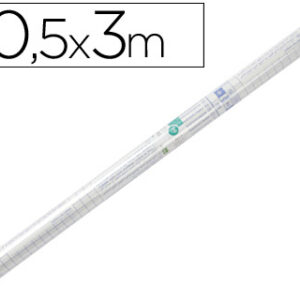 Rolo Plastico Adesivo Forra Livros 0,50 Mt X 3 Mt 80 Microns