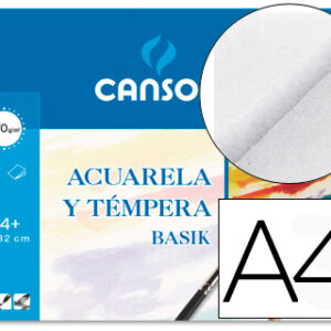 Papel Aguarela Basik Canson Din A4 370 Gr Embalagem de 6 Folhas de 24X32 cm