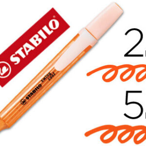 Marcador Stabilo Fluorescente Swing Cool Laranja
