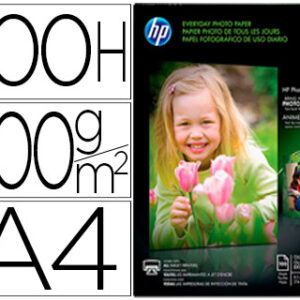 Papel Fotografico Hp Semi-Glossy Din A4 100 Folhas 200 Gr