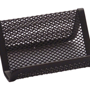 Porta Cartoes Q-Connect de Visita em Rede Metalico, 11X7,5X5 cm, Preto