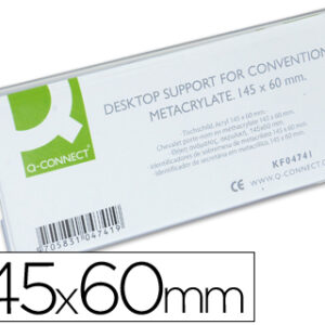 Identificadores Q-Connect de Secretaria Metacrilato 145X60mm