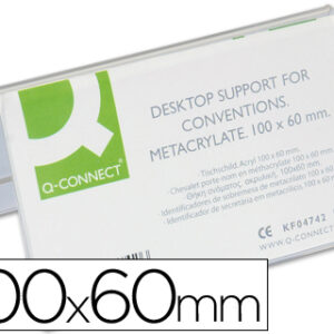 Identificadores Q-Connect de Secretaria Metacrilato 100X60mm