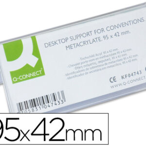 Identificadores Q-Connect de Secretaria Metracrilato 95X42mm