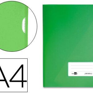 Bolsa Dossier Din A4 Polipropileno Transparente 921-A - Verde