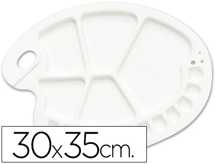 Paleta Lidercolor de Plastico c/ 17 Compartimentos 3X35cm