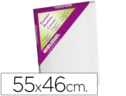 Tela de Pintura Lidercolor 10 Folhas Lenco Algodão 100% Marco Pawlonia 1,8X3,8 cm Moldura Madeira 55